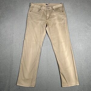 Tommy Bahama Pants Mens 33x32 Brown Straight Chino Casual Preppy Logo Sunwashed
